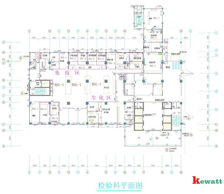 醫(yī)院免疫實驗室設(shè)計圖