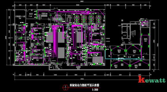 實驗室各區(qū)域電路控制圖